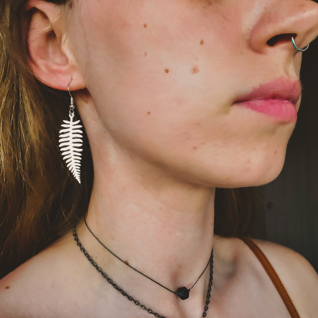 Littlest Fern Earrings Earrings Copper Bug Jewelry
